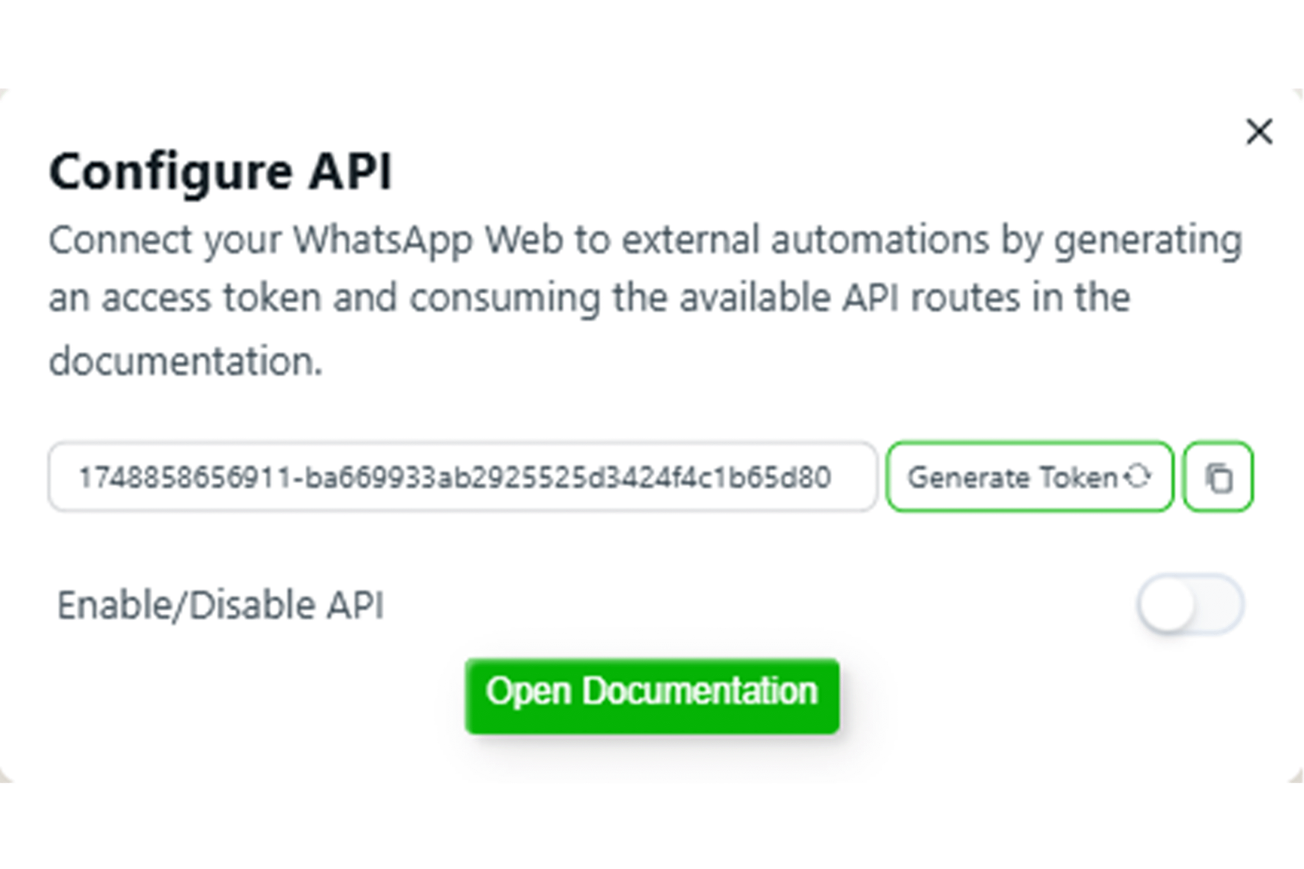 API Settings