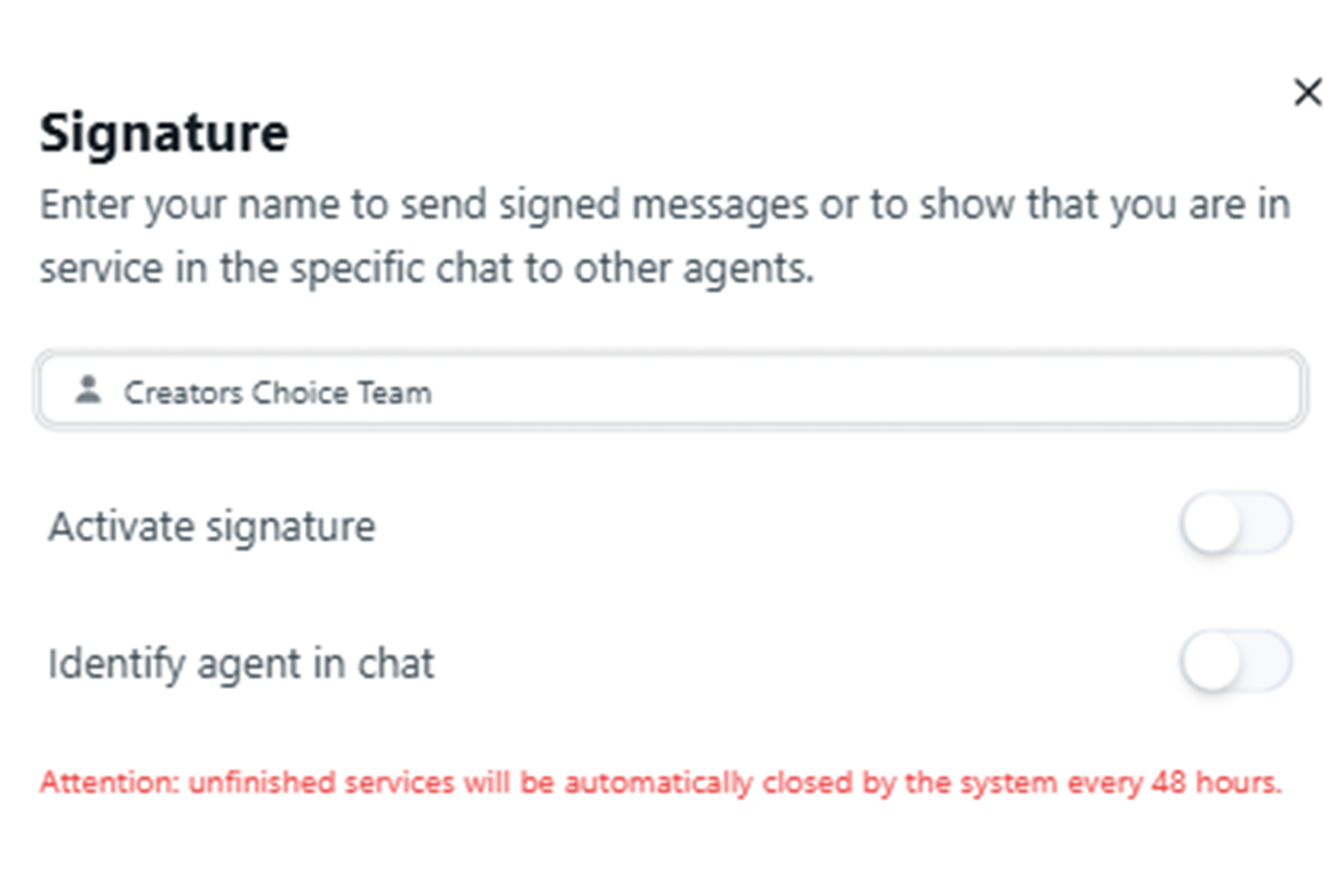 Message Signature
