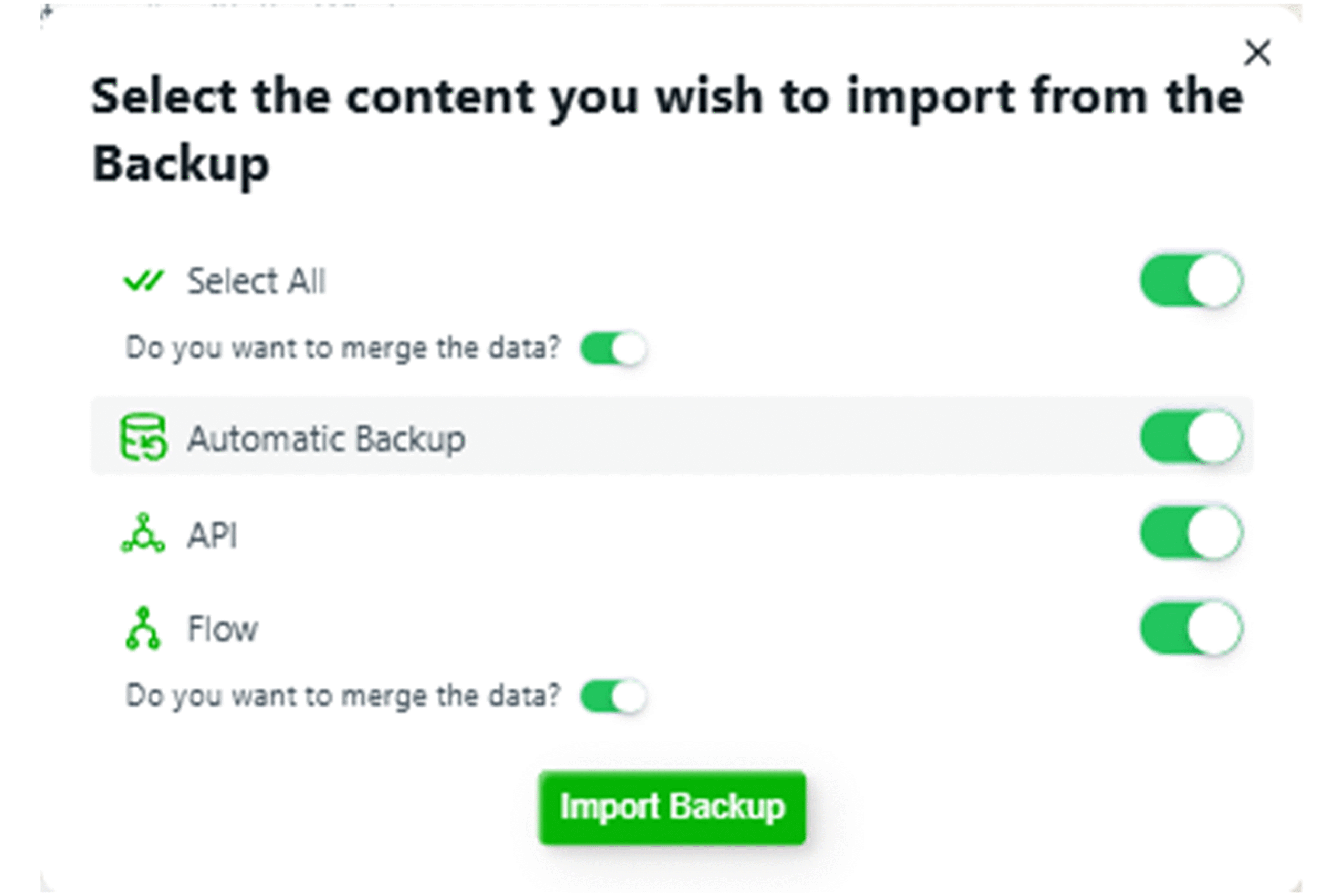 Restore Backup